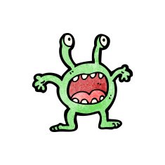 funny little alien cartoon N4