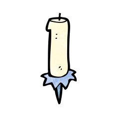 birthday candle cartoon N6