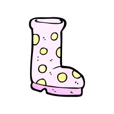 cartoon wellington boot N9