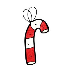 cartoon candy cane N22
