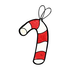 cartoon candy cane N24