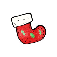cartoon christmas stocking N5
