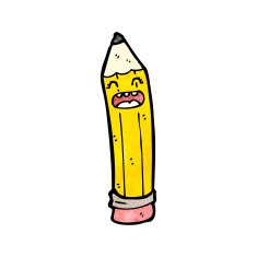 Pencil Cartoon Character N15
