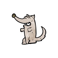 Cartoon Wolf N97