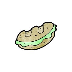 cartoon baguette N15
