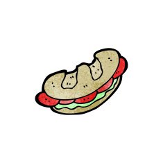 cartoon baguette N16