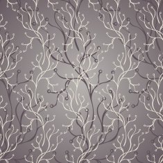 Seamless Floral Pattern (Vector) Hand Drawn Texture N105