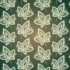 Seamless Floral Pattern (Vector) Hand Drawn Texture N106