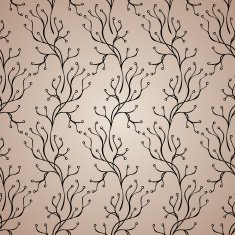 Seamless Floral Pattern (Vector) Hand Drawn Texture N111
