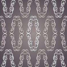 Seamless Ornate Pattern (Vector) Hand Drawn Texture N119