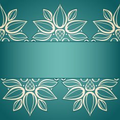 Vector Colored Floral Background Hand Drawn Texture N62