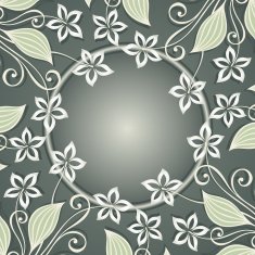 Vector Colored Floral Background Hand Drawn Texture N65
