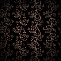 Seamless Floral Pattern (Vector) Hand Drawn Texture N115