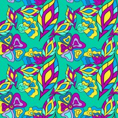 Floral lace seamless vector pattern