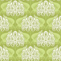 Seamless Floral Pattern (Vector) Hand Drawn Texture N126
