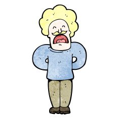 cartoon man giving speech N5