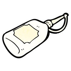 cartoon glue bottle N3