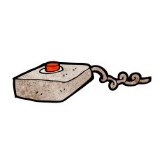 cartoon push button N4