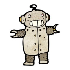 cartoon dancing robot N6