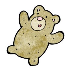 cartoon teddy bear N199