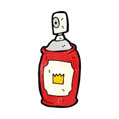 cartoon spray can N102