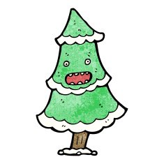 Cartoon Christmas Tree N53
