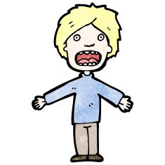 cartoon gasping man N15