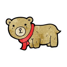 cartoon teddy bear N201