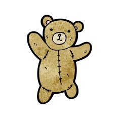 cartoon teddy bear N204