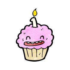 cartoon cup cake N29