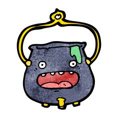 cartoon magic cauldron N7
