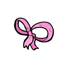 cartoon decorative bow N12