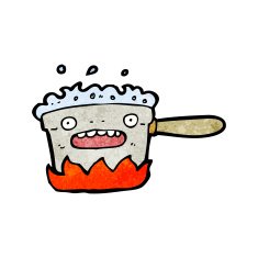 bubbling kitchen pot cartoon N8