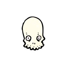 Cartoon Skull N75