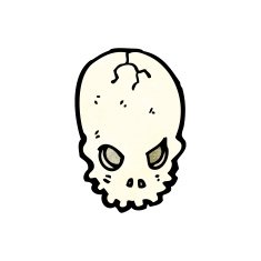 Cartoon Skull N76