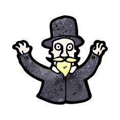cartoon victorian magician N2