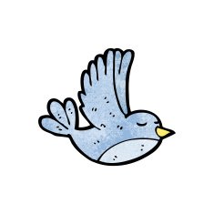 cartoon flying bird N26