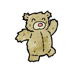 cartoon teddy bear N210