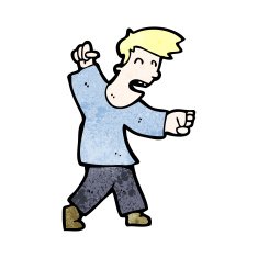 cartoon angry man N114