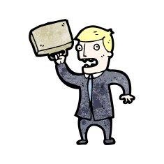 cartoon stressed businessman N7