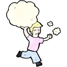 cartoon man carrying cloud N5