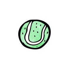 Cartoon Tennis Ball N32