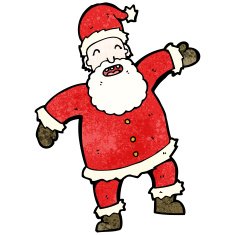 dancing santa claus cartoon N4