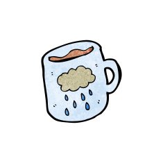 cartoon cloud pattern coffee mug N4