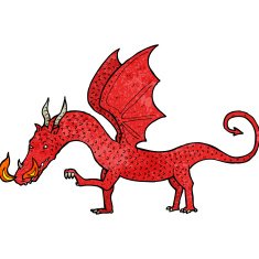 Cartoon Dragon N33