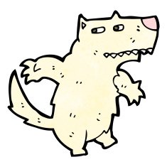 Cartoon Wolf N99