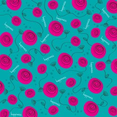 seamless background with flowers N4