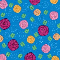 seamless background with flowers N9