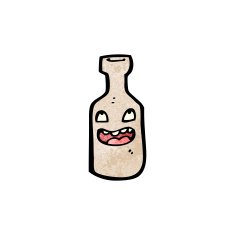 bottle cartoon character N6