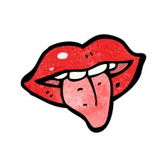 Cartoon Mouth Sticking Out Tongue N11